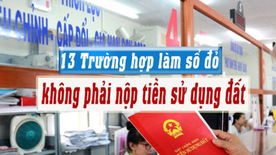 13 Trường hợp làm sổ đỏ không phải nộp tiền sử dụng đất