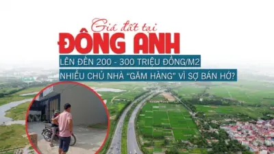 Giá đất tại Đông Anh lên đến 200-300 triệu đồng/m2, nhiều chủ nhà “găm hàng” vì sợ bán hớ