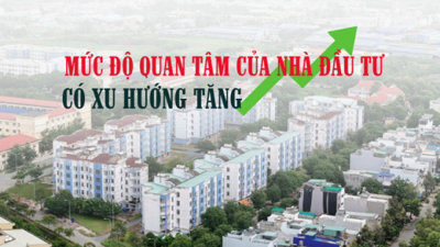 Mức độ quan tâm của nhà đầu tư tới thị trường bất động sản có xu hướng tăng