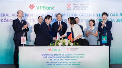 VPBank nhận hạn mức tín dụng 150 triệu USD từ JBIC cho năng lượng sạch
