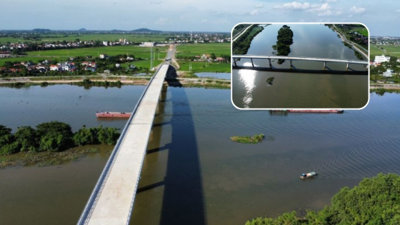 Cầu trăm tỷ nối Nam Định với tỉnh là cửa ngõ cực Nam miền Bắc hẹn ngày 'cán đích'