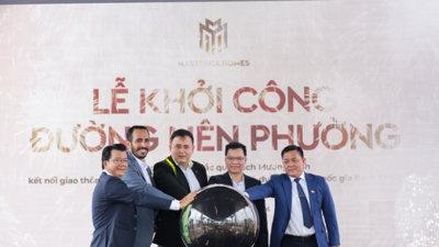 Khởi công xây dựng đường Liên Phường - đường dẫn và cầu bắc qua Rạch Mương Kinh