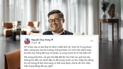 Chủ tịch Chứng khoán SSI Nguyễn Duy Hưng: “Giới trẻ không tìm kênh đầu tư thì sẽ khó mua nhà”