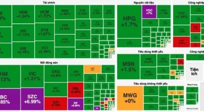 Hơn 310 mã xanh sàn, VN-Index bật tăng hơn 15 điểm