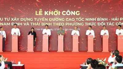 Khởi công tuyến cao tốc qua Nam Định, Thái Bình gần 20.000 tỷ đồng Khởi công tuyến cao tốc qua Nam Định, Thái Bình gần 20.000 tỷ đồng