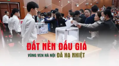 Đất nền đấu giá vùng ven Hà Nội đã hạ nhiệt? Đất nền đấu giá vùng ven Hà Nội đã hạ nhiệt?