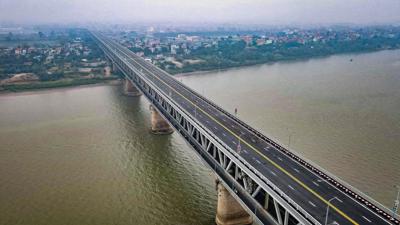 Thông xe cầu Thăng Long sau 4 tháng sửa chữa