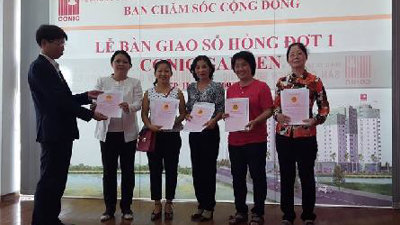 Cư dân Conic Garden đã được nhận sổ hồng