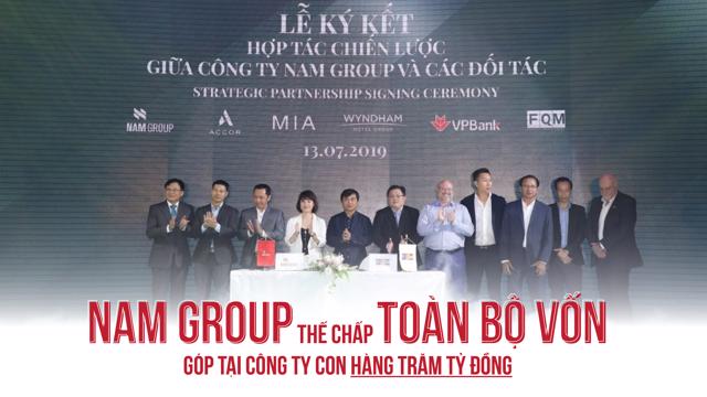 Nam Group thế chấp toàn bộ vốn góp tại công ty con hàng trăm tỷ đồng