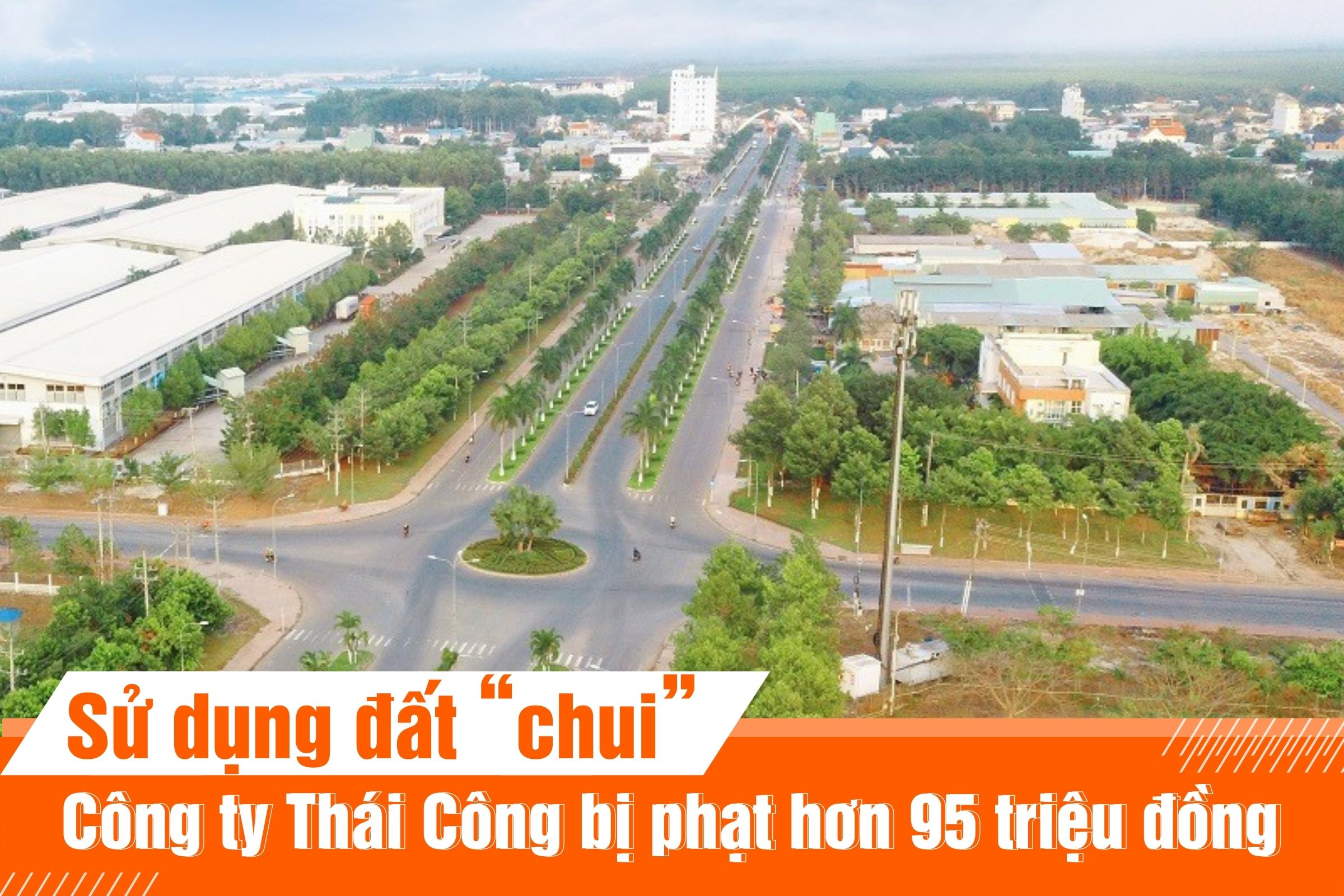 Sử dụng đất “chui”, công ty Thái Công bị phạt hơn 95 triệu đồng
