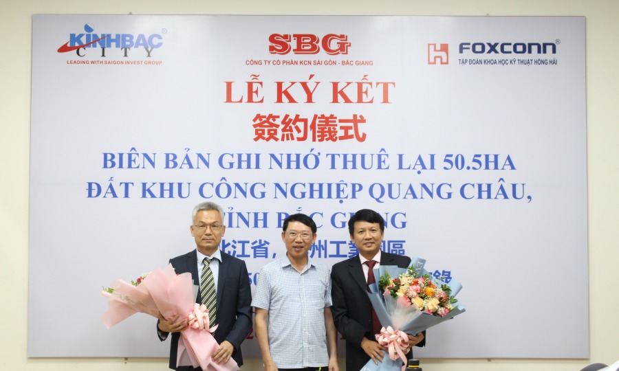 Thành viên Kinh Bắc (KBC) được mở rộng KCN Quang Châu 90 ha, 'ông lớn' Foxconn thuê luôn 50 ha