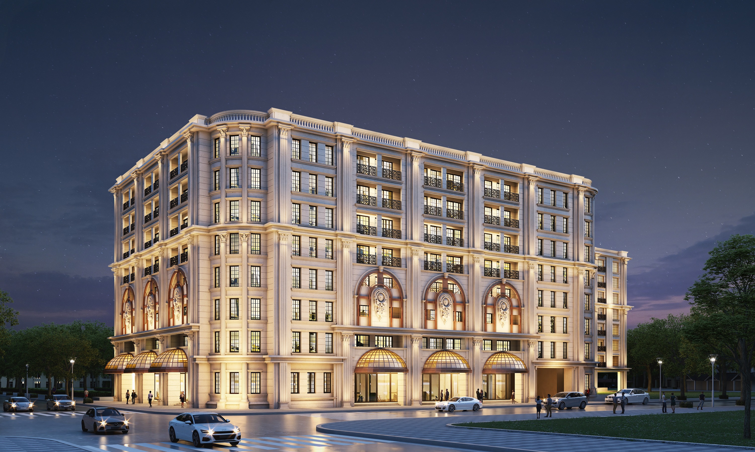 Phối cảnh dự án Khu căn hộ hàng hiệu The Ritz-Carlton Residences, Hanoi tại The Grand. Ảnh: Masterise Homes Phối cảnh dự án Khu căn hộ hàng hiệu The Ritz-Carlton Residences, Hanoi tại The Grand. Ảnh: Masterise Homes 
