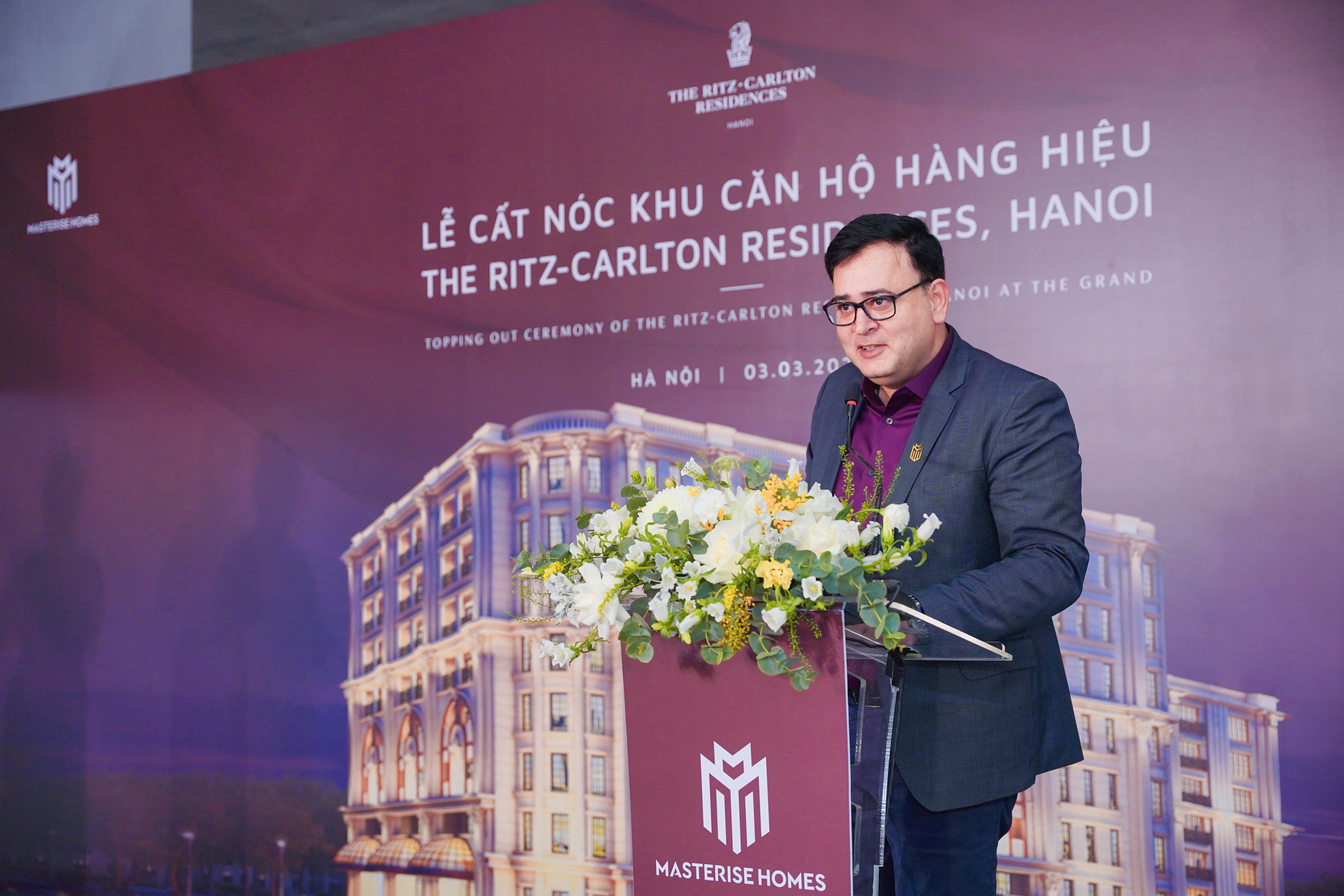 Ông Naved Agha, Phó Giám đốc Khối Phát triển dự án, Masterise Homes phát biểu tại sự kiện. Ảnh: Masterise Homes Ông Naved Agha, Phó Giám đốc Khối Phát triển dự án, Masterise Homes phát biểu tại sự kiện. Ảnh: Masterise Homes 