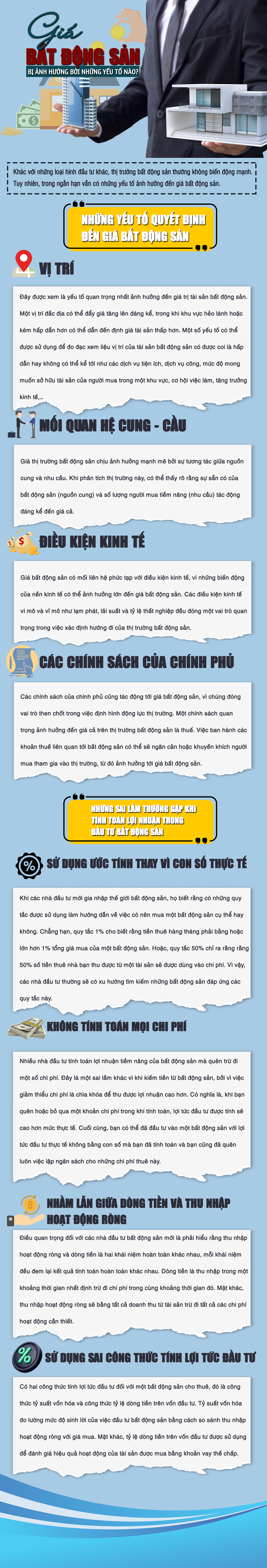 [Infographic] Giá bất động sản bị ảnh hưởng bởi những yếu tố nào? - Ảnh 1