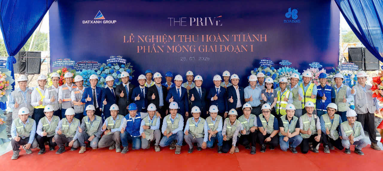 Dự án The Privé nghiệm thu hoàn thành phần móng giai đoạn 1 - Ảnh 1 Dự án The Privé nghiệm thu hoàn thành phần móng giai đoạn 1 - Ảnh 1