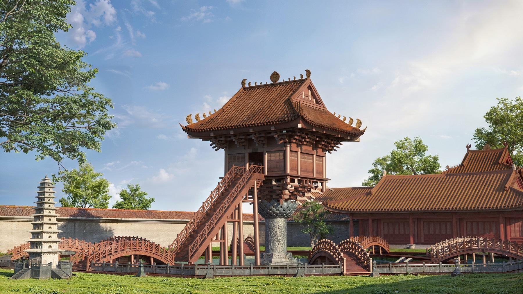 Chùa Diên Hựu (Chùa Một Cột) - công trình biểu tượng thời Lý sẽ được phỏng dựng tại quần thể Chùa Diên Hựu (Chùa Một Cột) - công trình biểu tượng thời Lý sẽ được phỏng dựng tại quần thể 