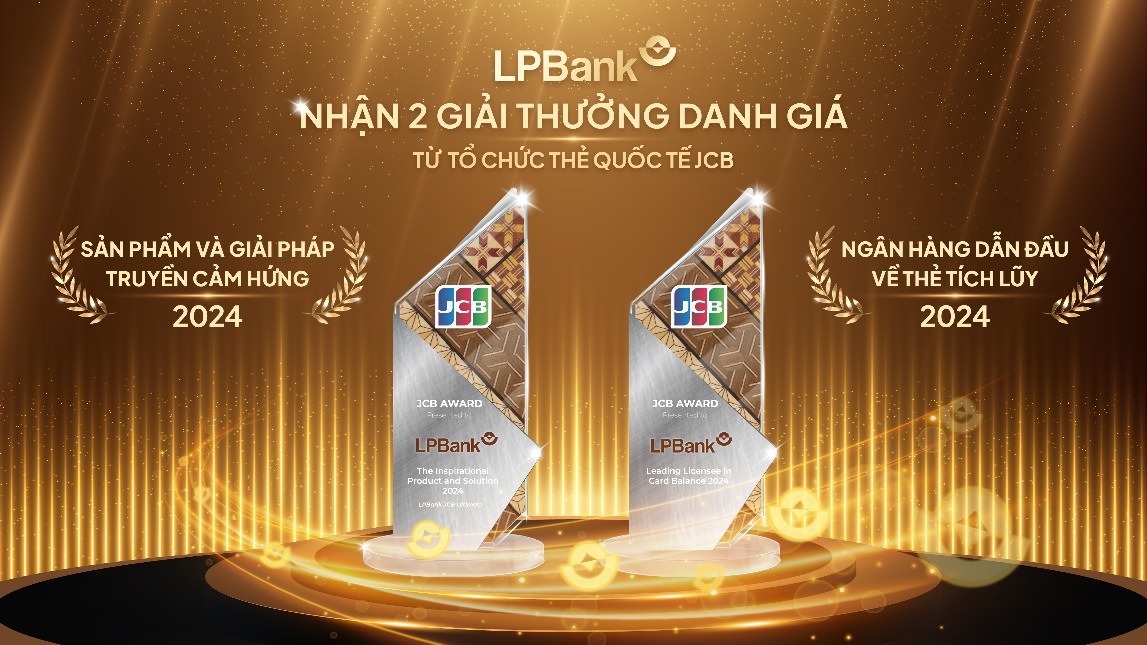 LPBank được vinh danh ở 2 hạng mục giải thưởng danh giá của Tổ chức thẻ quốc tế JCB LPBank được vinh danh ở 2 hạng mục giải thưởng danh giá của Tổ chức thẻ quốc tế JCB 