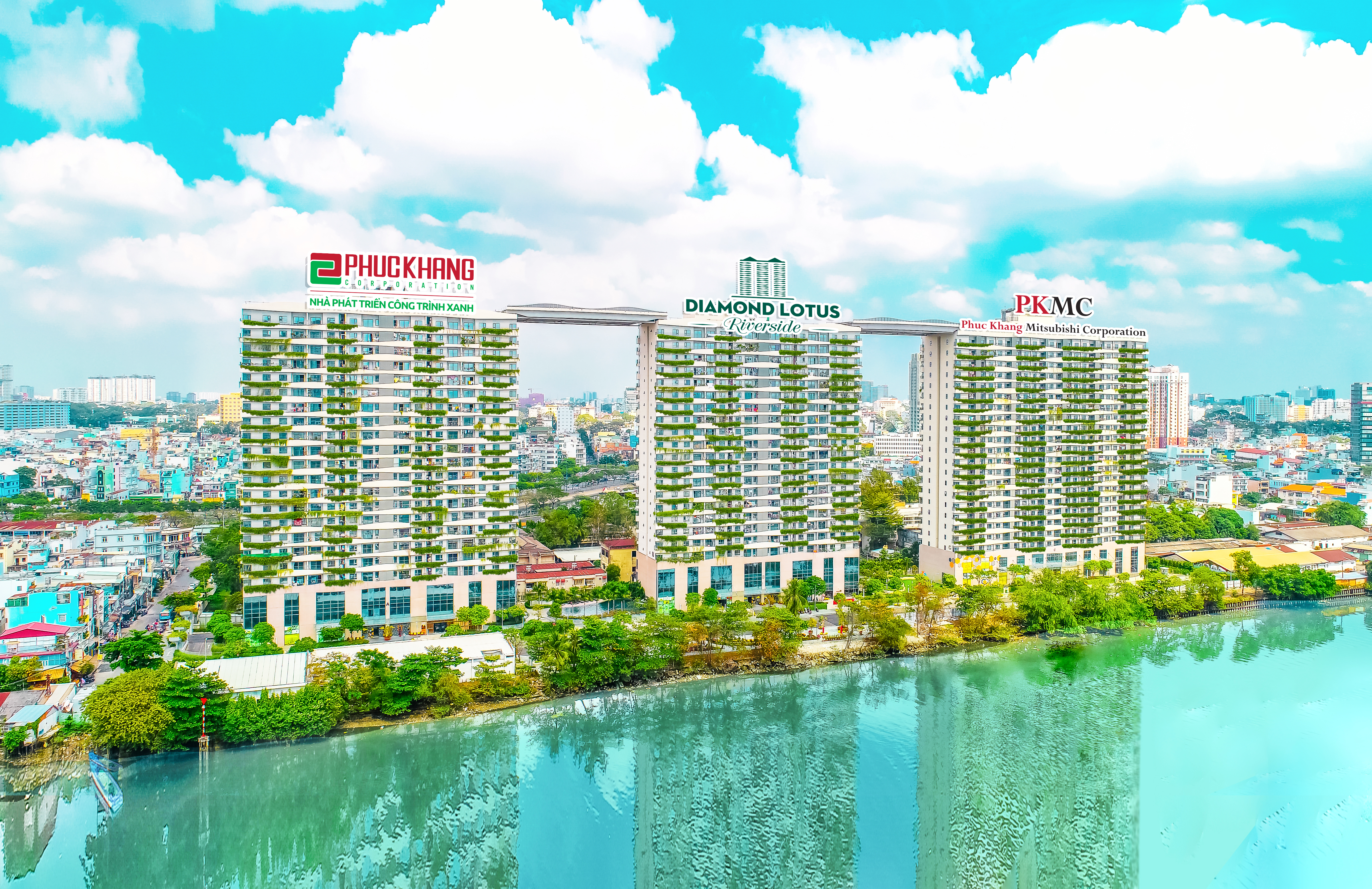 Công trình xanh Diamond Lotus Riverside được đăng ký và xây dựng theo tiêu chuẩn LEED, LOTUS cấp độ Vàng Công trình xanh Diamond Lotus Riverside được đăng ký và xây dựng theo tiêu chuẩn LEED, LOTUS cấp độ Vàng