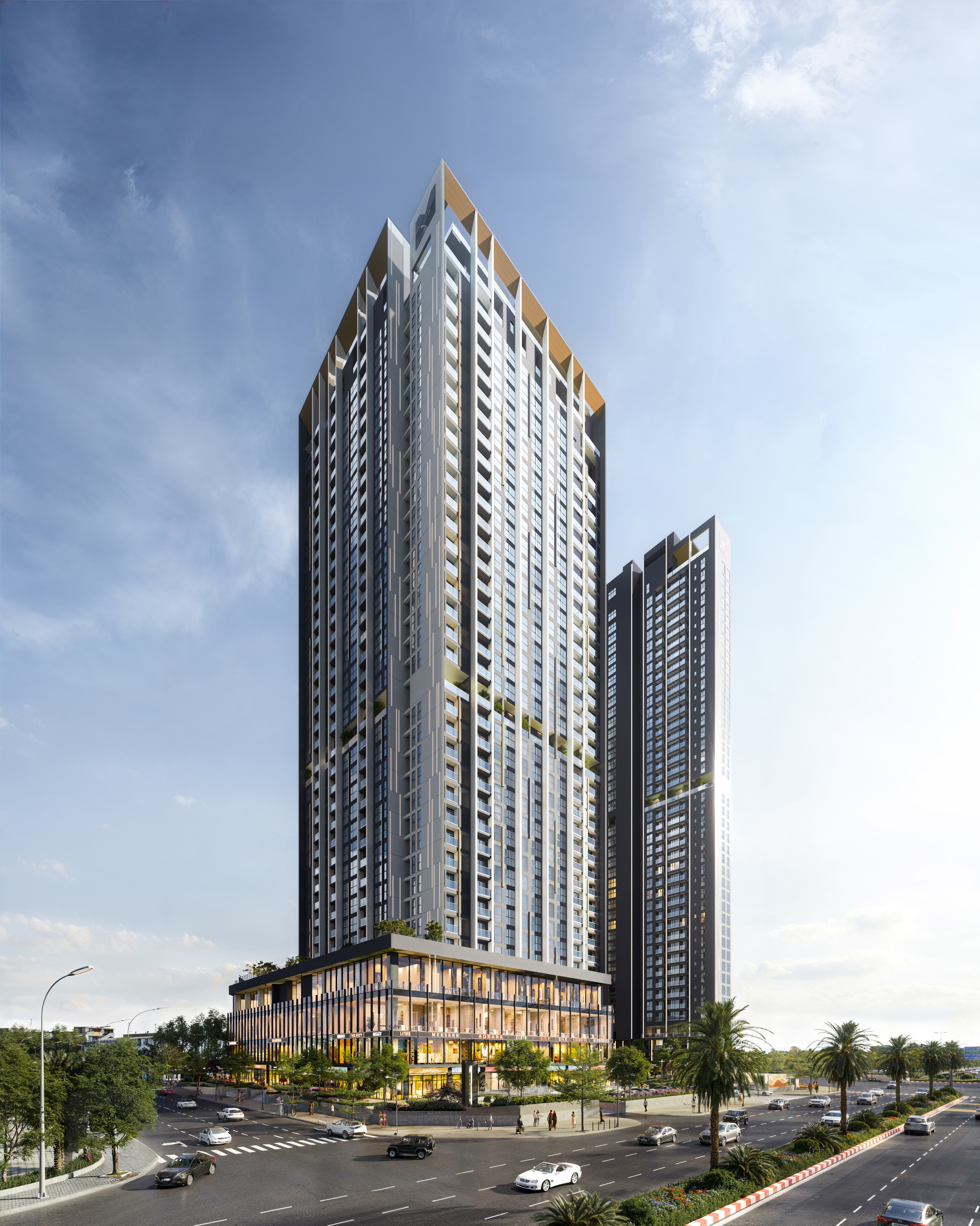 Những đường n&eacute;t phương dọc mạnh mẽ &ndash; thanh tho&aacute;t, đều đặn, đầy sinh kh&iacute; ấn tượng tại The Matrix One Premium &nbsp;