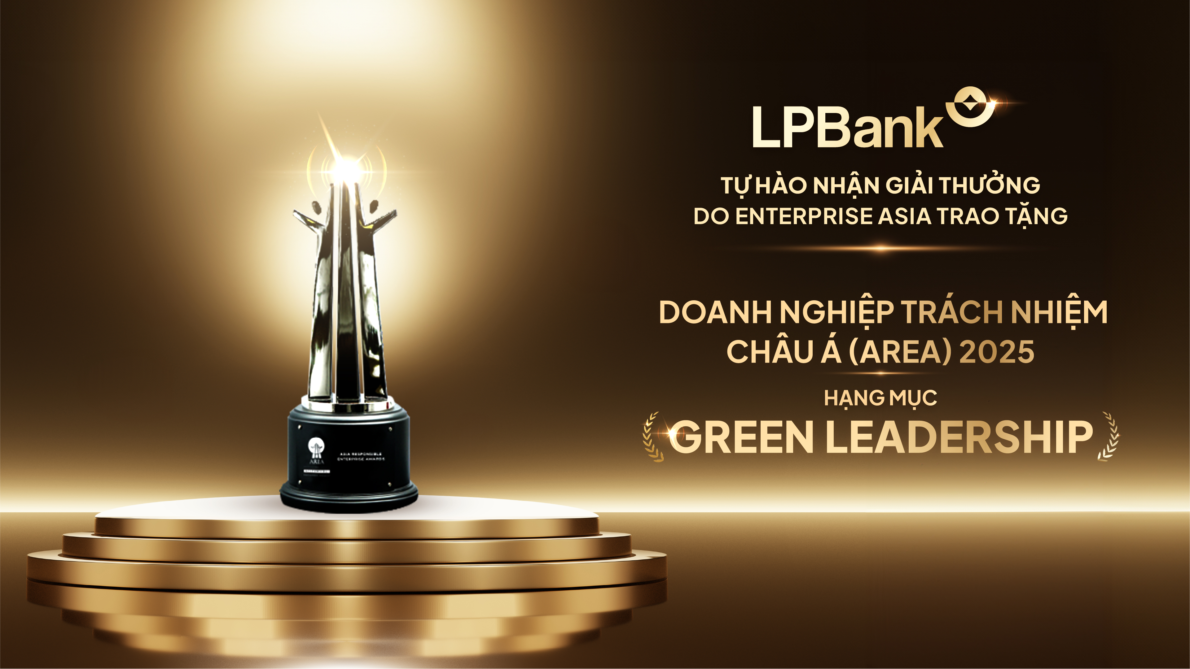 LPBank là ngân hàng duy nhất của châu Á được vinh danh ở hạng mục Green Leadership của giải thưởng Doanh nghiệp Trách nhiệm châu Á 2025 LPBank là ngân hàng duy nhất của châu Á được vinh danh ở hạng mục "Green Leadership" của giải thưởng Doanh nghiệp Trách nhiệm châu Á 2025 