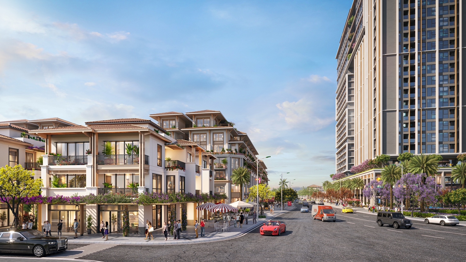 Phối cảnh minh họa nội khu The RiO. Ảnh Sun Property Phối cảnh minh họa nội khu The RiO. Ảnh Sun Property 