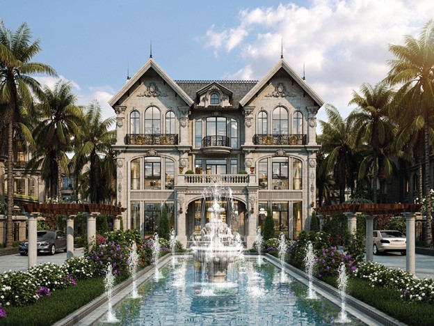 Với quy mô gần 250ha, Noble Palace Riverside sở hữu bộ sưu tập gần 2000 căn dinh thự hàng hiệu dành riêng cho giới tài phiệt, sở hữu diện tích từ 300m2 tới 2.500m2/căn được thiết kế theo phong cách châu Âu cổ điển kết hợp tinh hoa Á Đông, đậm chất sinh thái vườn trong nhà - nhà trong công viên. Với quy mô gần 250ha, Noble Palace Riverside sở hữu bộ sưu tập gần 2000 căn dinh thự hàng hiệu dành riêng cho giới tài phiệt, sở hữu diện tích từ 300m2 tới 2.500m2/căn được thiết kế theo phong cách châu Âu cổ điển kết hợp tinh hoa Á Đông, đậm chất sinh thái "vườn trong nhà - nhà trong công viên". 