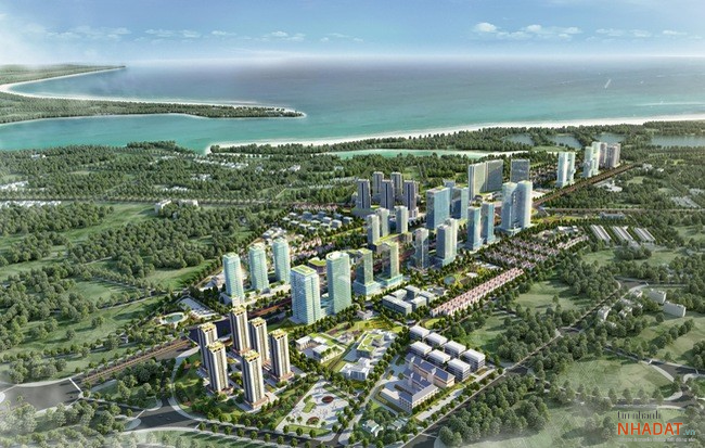 Phối cảnh dự án Khu đô thị mới Bắc Vũng Tàu.    