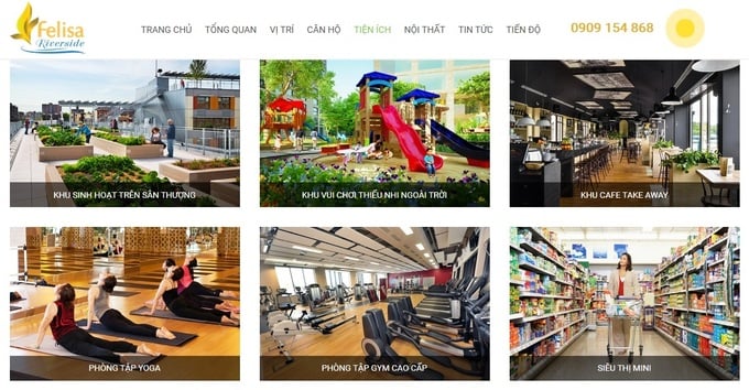 Ảnh chụp màn hình website dự án - Nguồn: reatimes.vn Ảnh chụp màn hình website dự án - Nguồn: reatimes.vn 
