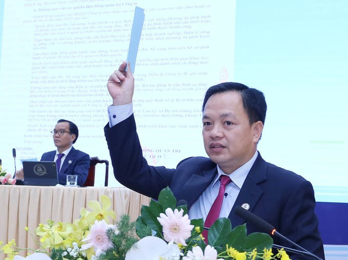 Ông Trần Chiến Công, Tổng giám đốc Biwase lấy ý kiến các cổ đông về kế hoạch sản xuất, kinh doanh năm 2024. Ông Trần Chiến Công, Tổng giám đốc Biwase lấy ý kiến các cổ đông về kế hoạch sản xuất, kinh doanh năm 2024.