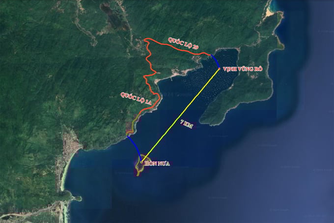 Vịnh Vĩnh Rô có diện tích 16km2. Ảnh: Internet Vịnh Vĩnh Rô có diện tích 16km2. Ảnh: Internet 