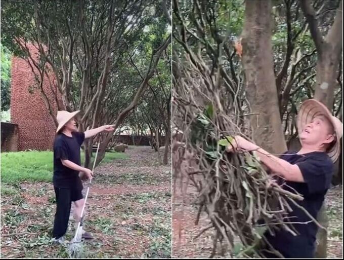 Hình ảnh dọn dẹp sau bão tại căn biệt phủ được nghệ sĩ Xuân Hinh chia sẻ trên trang cá nhân. Ảnh: Facebook Hình ảnh dọn dẹp sau bão tại căn biệt phủ được nghệ sĩ Xuân Hinh chia sẻ trên trang cá nhân. Ảnh: Facebook 