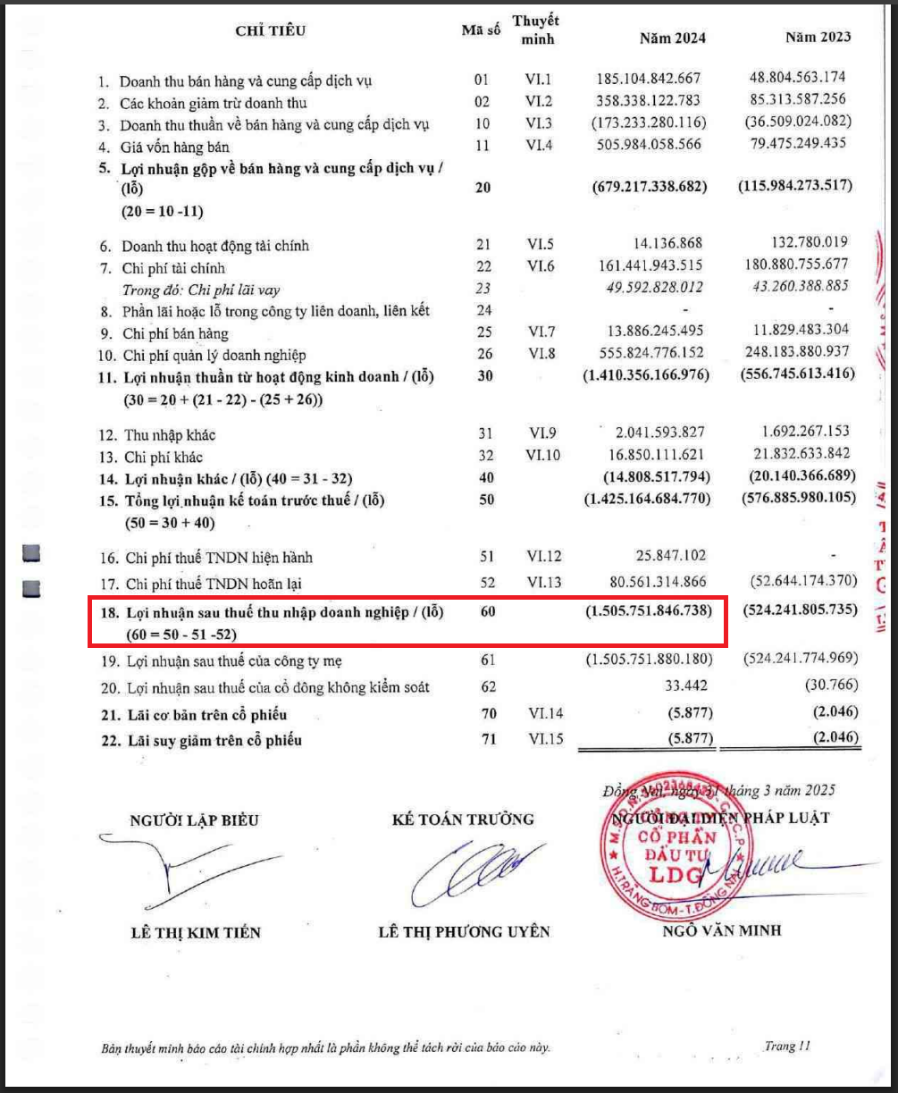 Đầu tư LDG: Lỗ lũy kế nghìn tỷ, tiền mặt chỉ còn 1 tỷ đồng nhưng đặt mục tiêu lãi hơn 91 tỷ đồng trong năm nay? - Ảnh 2