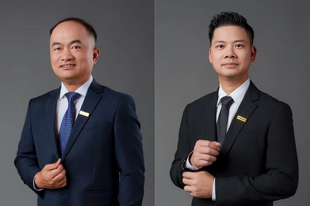 Ông Phạm Quang Dũng (phải) và ông Trần Anh Thắng giữ chức Phó Tổng Giám đốc Eximbank từ 8/5/2025. Ông Phạm Quang Dũng (phải) và ông Trần Anh Thắng giữ chức Phó Tổng Giám đốc Eximbank từ 8/5/2025.