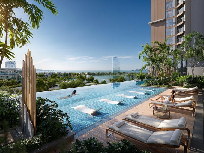 Tổ hợp căn hộ SkyM với tầm nhìn đa tầng mặt nước, hướng về vịnh Hạ Long và hồ cảnh quan nổi bật tại Khu đô thị Halong Marina. Tổ hợp căn hộ SkyM với tầm nhìn đa tầng mặt nước, hướng về vịnh Hạ Long và hồ cảnh quan nổi bật tại Khu đô thị Halong Marina.