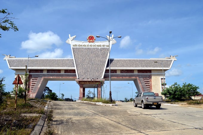 Khu kinh tế cửa khẩu Nam Giang (ảnh báo Quảng Nam) Khu kinh tế cửa khẩu Nam Giang (ảnh báo Quảng Nam)