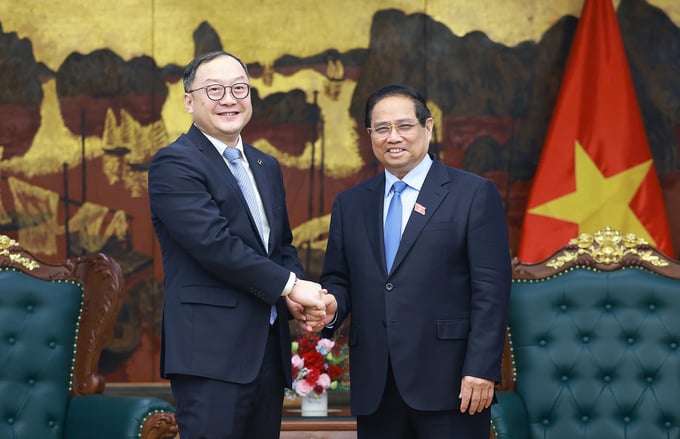 Thủ tướng tiếp ông Châu Gia Nghĩa, Chủ tịch châu Á-Thái Bình Dương của Tập đoàn Xây dựng Điện lực Trung Quốc (PowerChina). Thủ tướng tiếp ông Châu Gia Nghĩa, Chủ tịch châu Á-Thái Bình Dương của Tập đoàn Xây dựng Điện lực Trung Quốc (PowerChina).