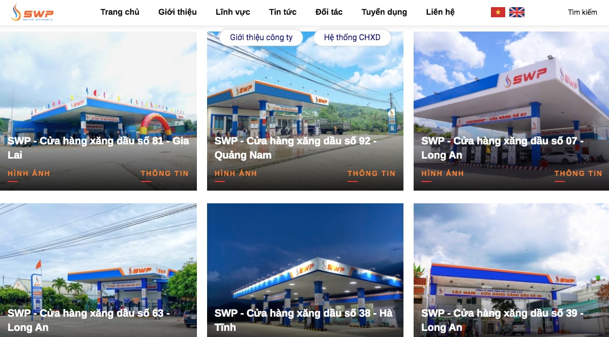Công ty TNHH Xăng dầu Tây Nam S.W.P sở hữu 126 cửa hàng xăng dầu và 189 đại lý bán lẻ trải dài khắp cả nước Công ty TNHH Xăng dầu Tây Nam S.W.P sở hữu 126 cửa hàng xăng dầu và 189 đại lý bán lẻ trải dài khắp cả nước 