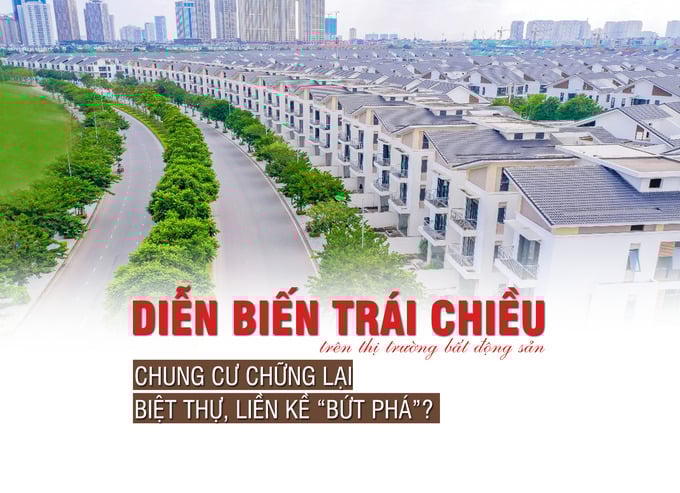 Diễn biến trái chiều trên thị trường bất động sản: Chung cư chững lại, biệt thự, liền kề bứt phá mạnh - Ảnh 1 Diễn biến trái chiều trên thị trường bất động sản: Chung cư chững lại, biệt thự, liền kề bứt phá mạnh - Ảnh 1