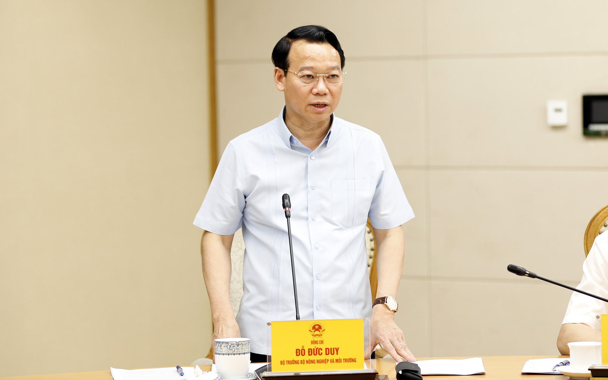 Bộ trưởng Bộ Nông nghiệp và Môi trường Đỗ Đức Duy phát biểu - Ảnh: VGP/Đình Nam Bộ trưởng Bộ Nông nghiệp và Môi trường Đỗ Đức Duy phát biểu - Ảnh: VGP/Đình Nam 