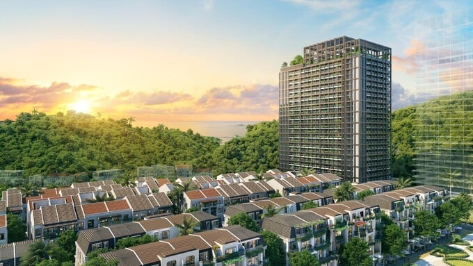 Thiết kế tòa The Xanh 2 ứng dụng linh hoạt chất liệu truyền thống (Ảnh: Sun Property) Thiết kế tòa The Xanh 2 ứng dụng linh hoạt chất liệu truyền thống (Ảnh: Sun Property) 