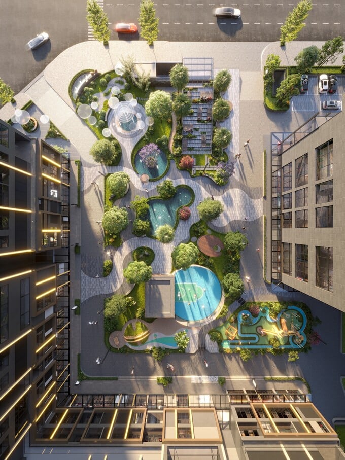 Tại The Matrix One Premium Garden Apartment đều có hướng view nội khu yên tĩnh Tại The Matrix One Premium Garden Apartment đều có hướng view nội khu yên tĩnh