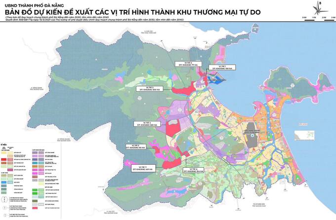 Đề xuất các vị trí hình thành khu thương mại tự do Đà Nẵng Đề xuất các vị trí hình thành khu thương mại tự do Đà Nẵng