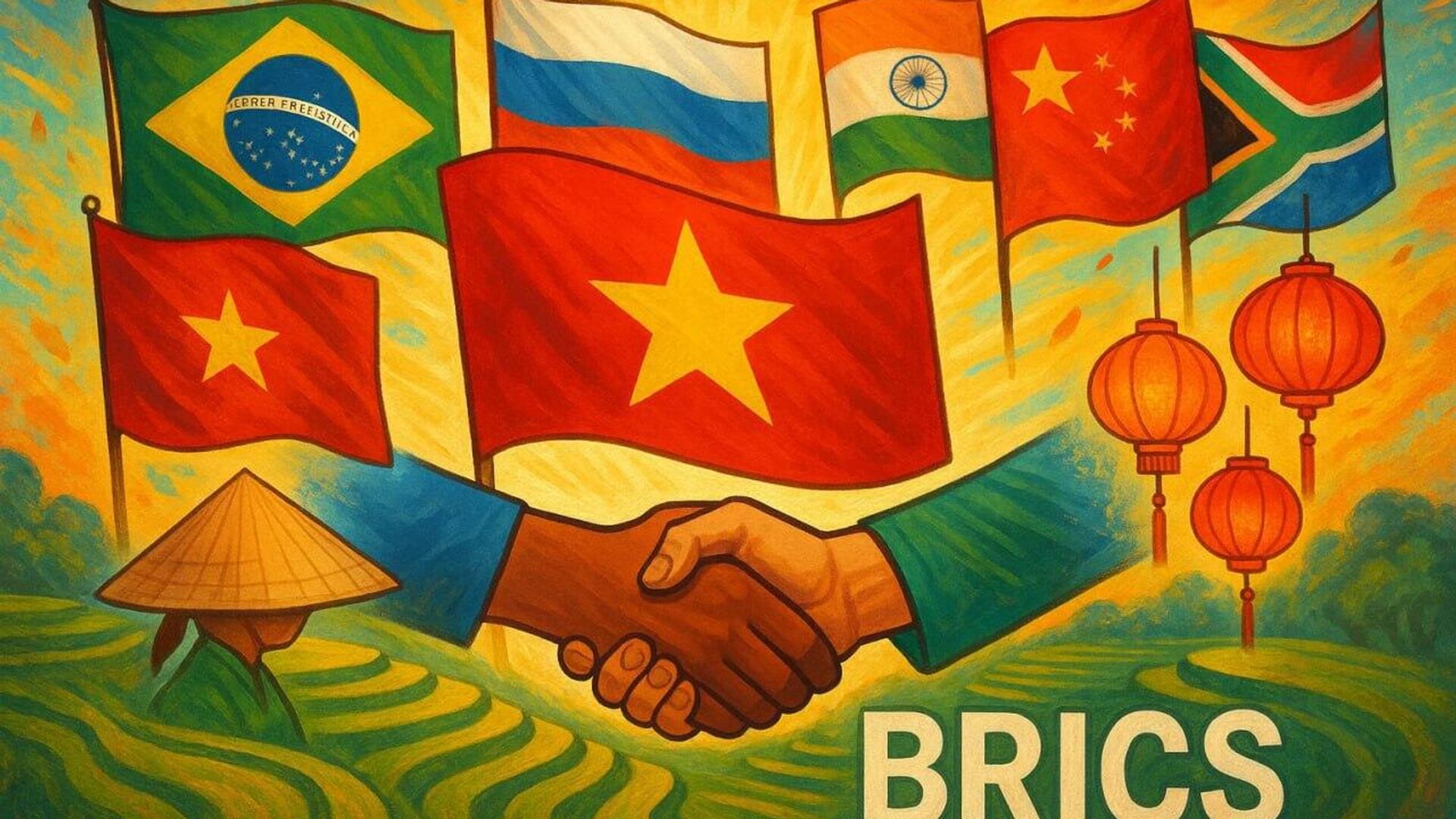 Việt Nam chính thức trở thành đối tác của khối BRICS (Ảnh: Sputnik Africa) Việt Nam chính thức trở thành đối tác của khối BRICS (Ảnh: Sputnik Africa)