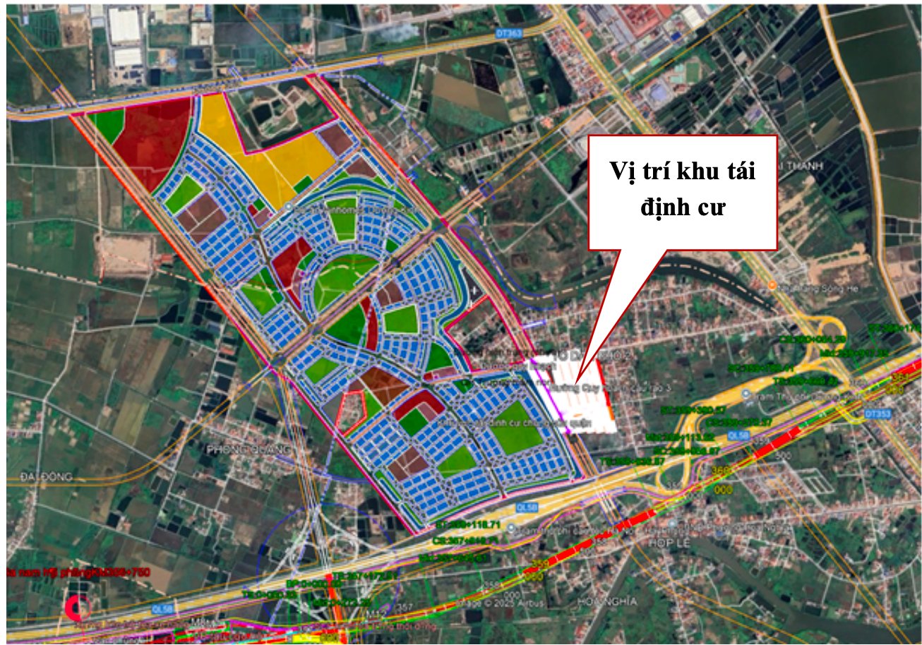 Vị trí khu tái định cư tại Quận Dương Kinh. Vị trí khu tái định cư tại Quận Dương Kinh.