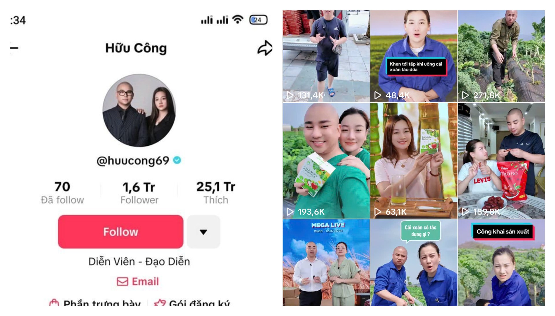 Công ty cổ phần Sản xuất và Thương mại EHERBAL (EHERBAL) từng được vợ chồng TikToker Hữu Công – Phan Thủy Tiên tích cực quảng bá. Công ty cổ phần Sản xuất và Thương mại EHERBAL (EHERBAL) từng được vợ chồng TikToker Hữu Công – Phan Thủy Tiên tích cực quảng bá. 