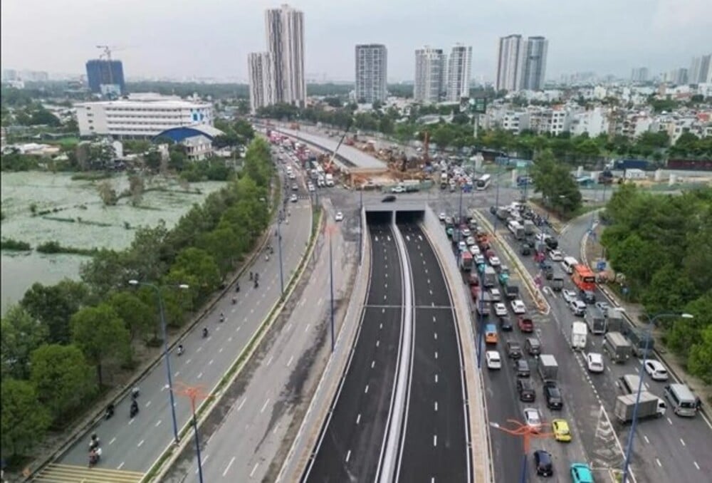 TP. HCM thông xe nhánh hầm nút giao An Phú TP. HCM thông xe nhánh hầm nút giao An Phú