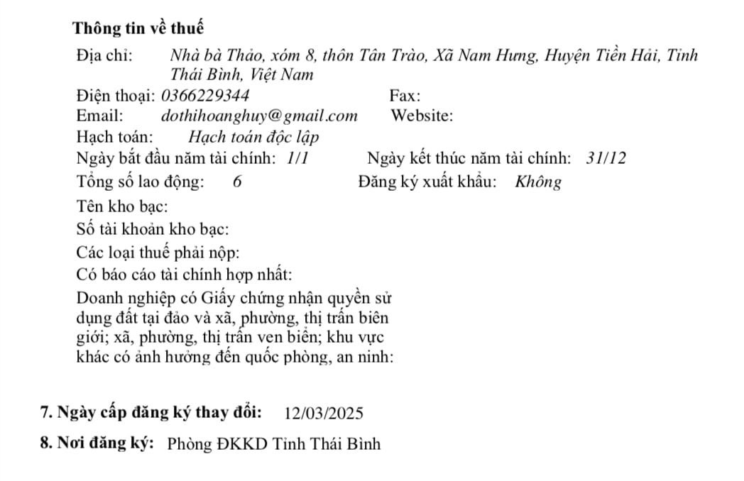 Công ty cổ phần Phát triển hạ tầng và đô thị Hoàng Huy có tổng số lao động là 6 người. Công ty cổ phần Phát triển hạ tầng và đô thị Hoàng Huy có tổng số lao động là 6 người.