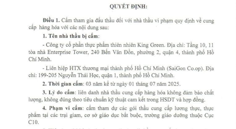 Cung cấp hàng hoá không đảm bảo chất lượng, SaiGon Co.op bị cấm thầu 3 năm - Ảnh 1 Cung cấp hàng hoá không đảm bảo chất lượng, SaiGon Co.op bị cấm thầu 3 năm - Ảnh 1