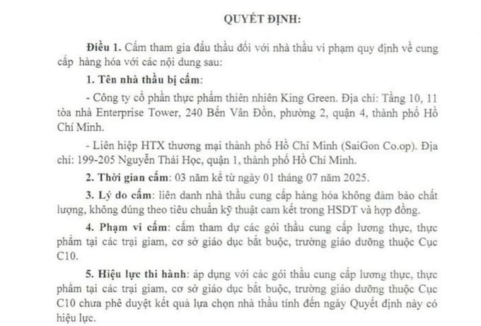 SaiGon Co.op bị cấm thầu 3 năm do cung cấp hàng hóa không đảm bảo chất lượng. SaiGon Co.op bị cấm thầu 3 năm do cung cấp hàng hóa không đảm bảo chất lượng.