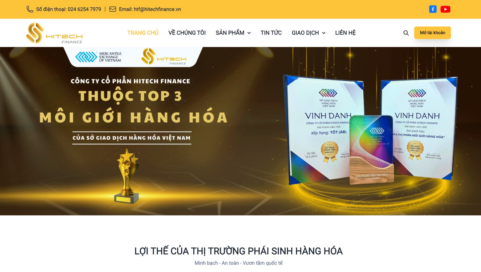 Sàn giao dịch hàng hoá Hitech Finance. Sàn giao dịch hàng hoá Hitech Finance. 